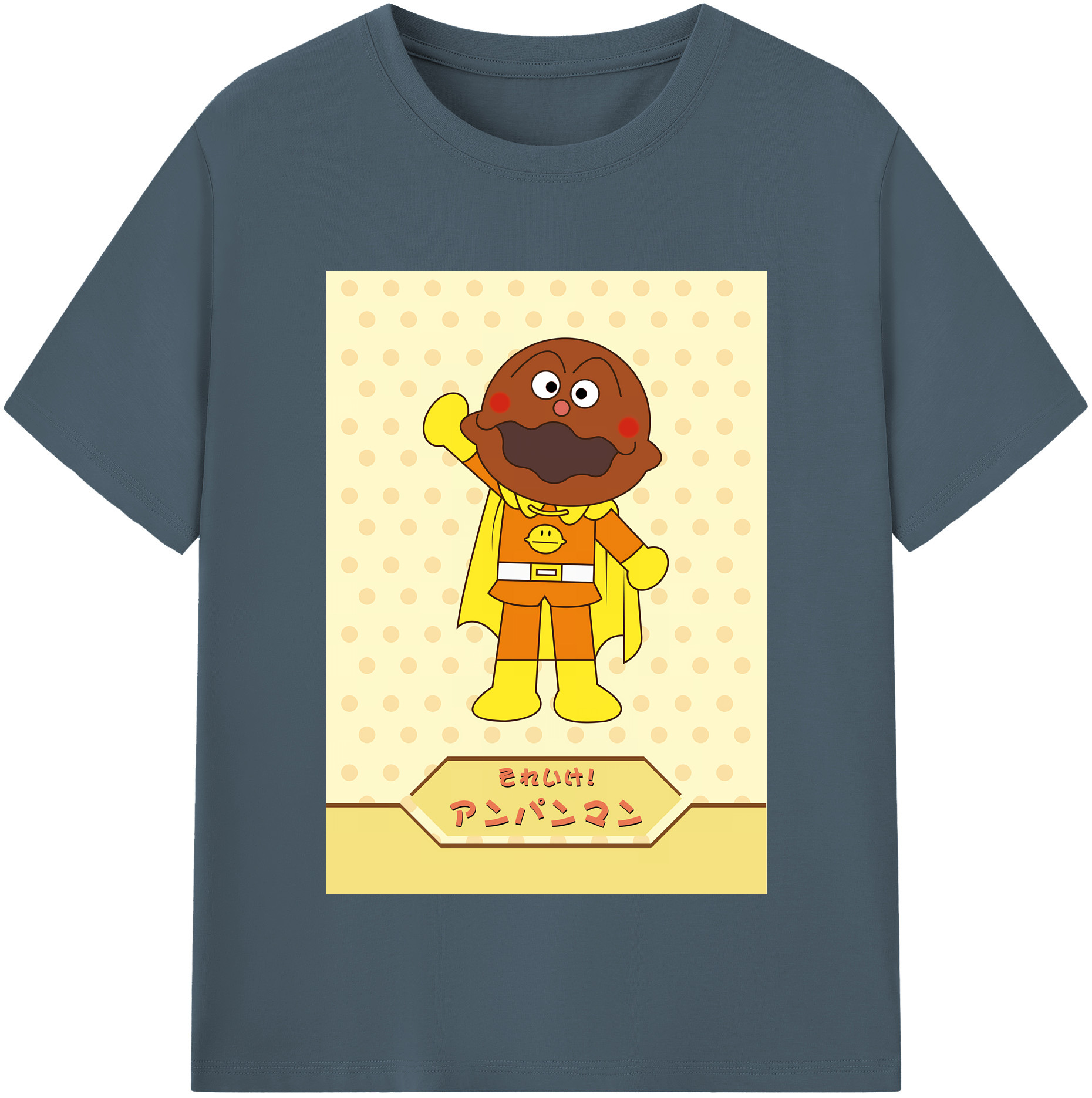 （画像用） アンパンマン Anpanman 綿100％半袖Tシャツ（フロントプリント）